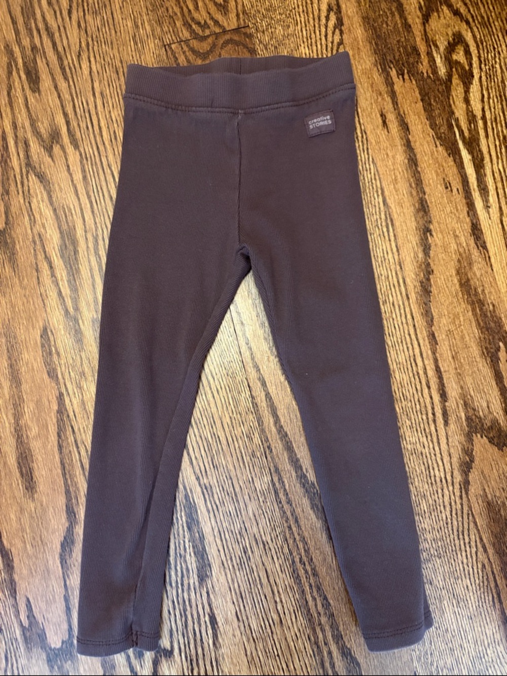 Zara Kids Brown Ribbed Leggings